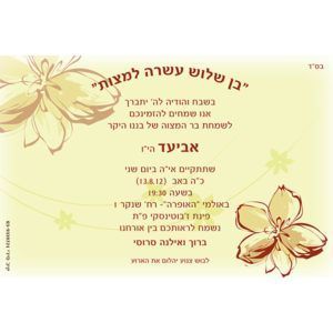 הזמנה לבר מצווה 009